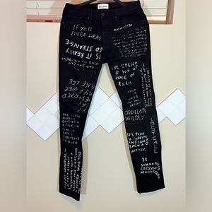 Etudes Black Locomotion Printed Denim